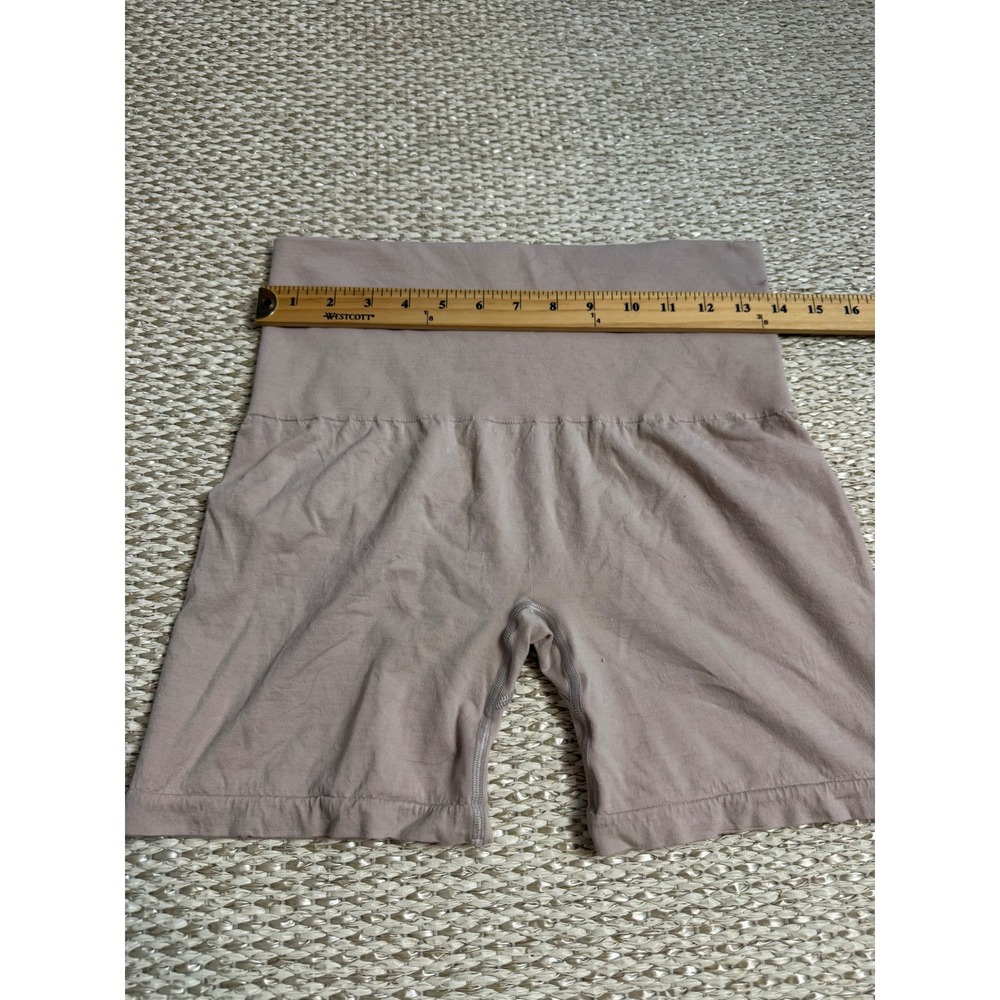 Woolx Marley Merino Wool High Waisted Shorts Tan Nude Large Seamless shapewear - Picture 8 of 8